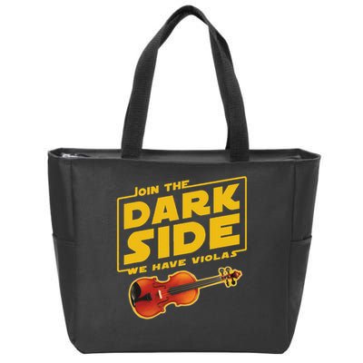 Join The Dark Side Viola Player Zip Tote Bag