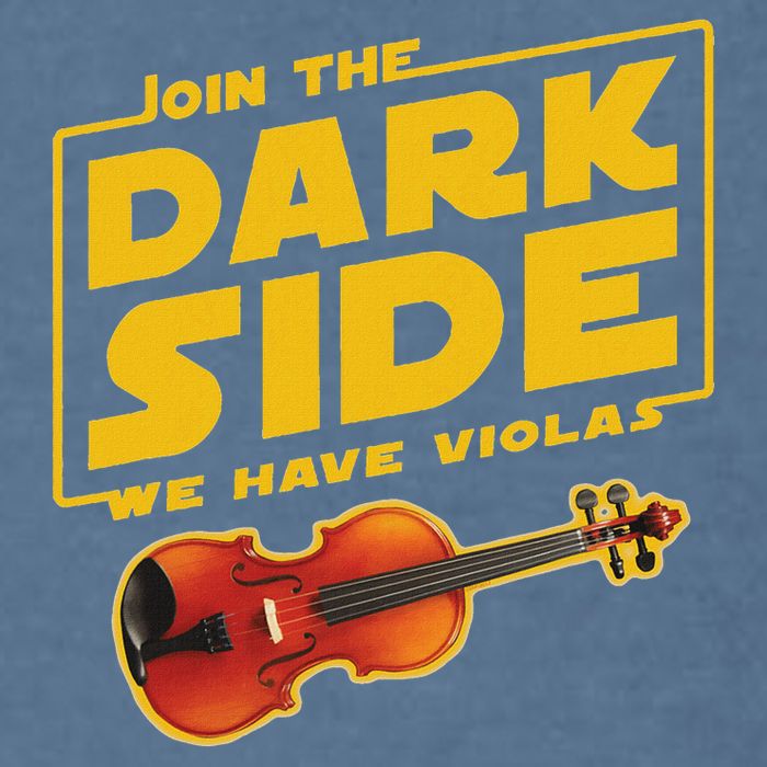 Join The Dark Side Viola Player Garment-Dyed Sweatshirt