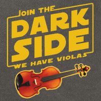 Join The Dark Side Viola Player Cotton Canvas Backpack