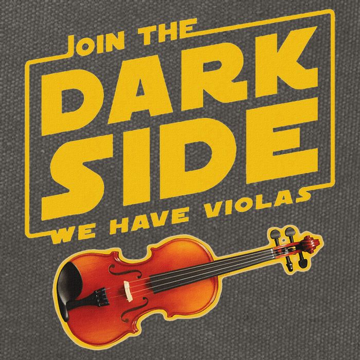 Join The Dark Side Viola Player Cotton Canvas Backpack