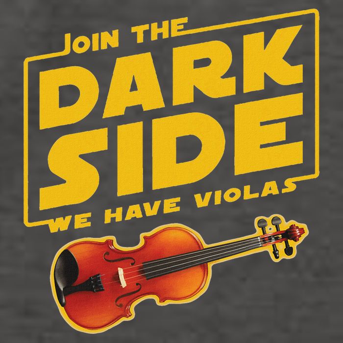Join The Dark Side Viola Player Vector Backpack