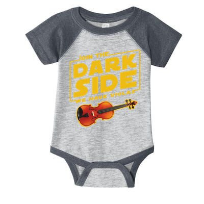 Join The Dark Side Viola Player Infant Baby Jersey Bodysuit