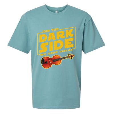 Join The Dark Side Viola Player Sueded Cloud Jersey T-Shirt