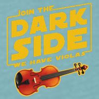 Join The Dark Side Viola Player Sueded Cloud Jersey T-Shirt