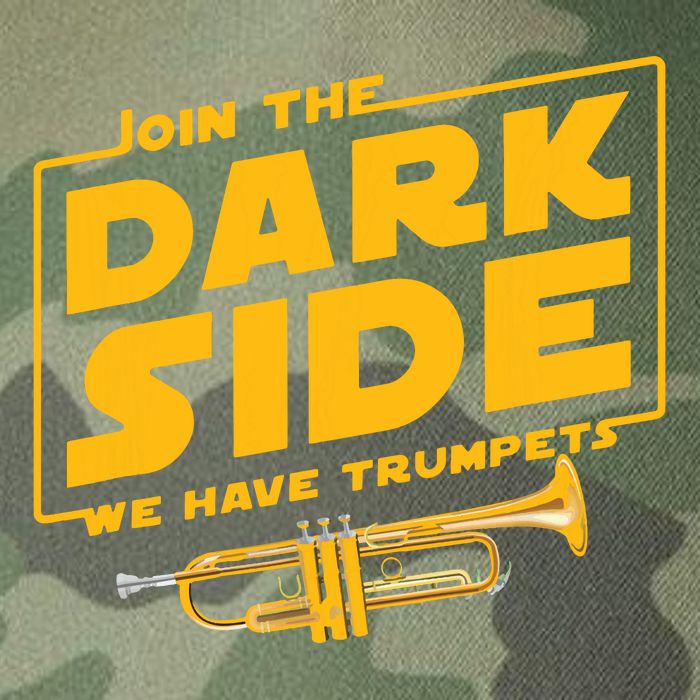 Join The Dark Side Trumpet Player Legacy Tie Dye Trucker Hat