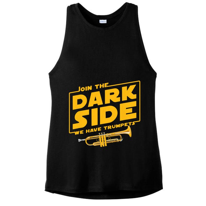 Join The Dark Side Trumpet Player Ladies PosiCharge Tri-Blend Wicking Tank