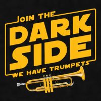 Join The Dark Side Trumpet Player Ladies PosiCharge Tri-Blend Wicking Tank