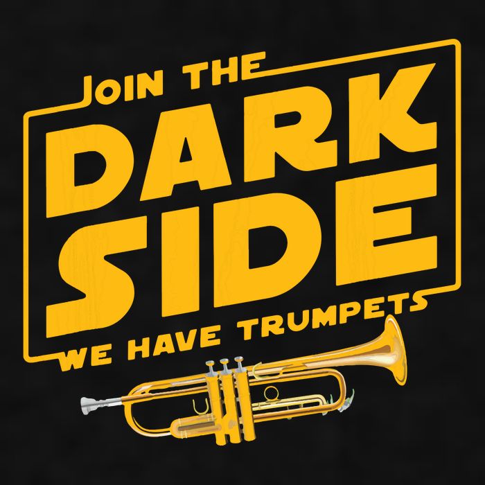 Join The Dark Side Trumpet Player Ladies PosiCharge Tri-Blend Wicking Tank
