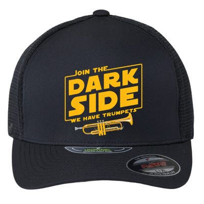 Join The Dark Side Trumpet Player Flexfit Unipanel Trucker Cap