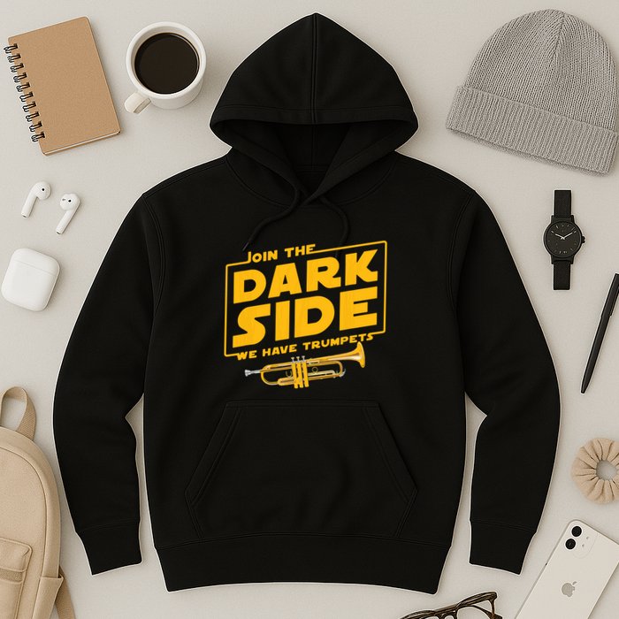 Join The Dark Side Trumpet Player Hoodie