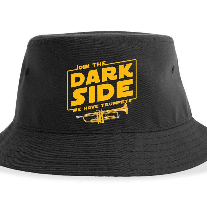 Join The Dark Side Trumpet Player Sustainable Bucket Hat