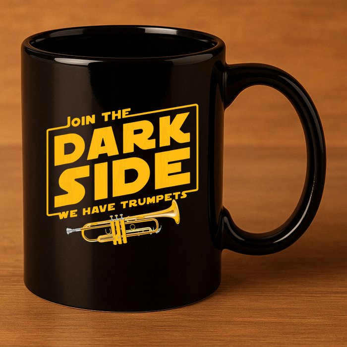 Join The Dark Side Trumpet Player 11oz C Handle Ceramic Mug