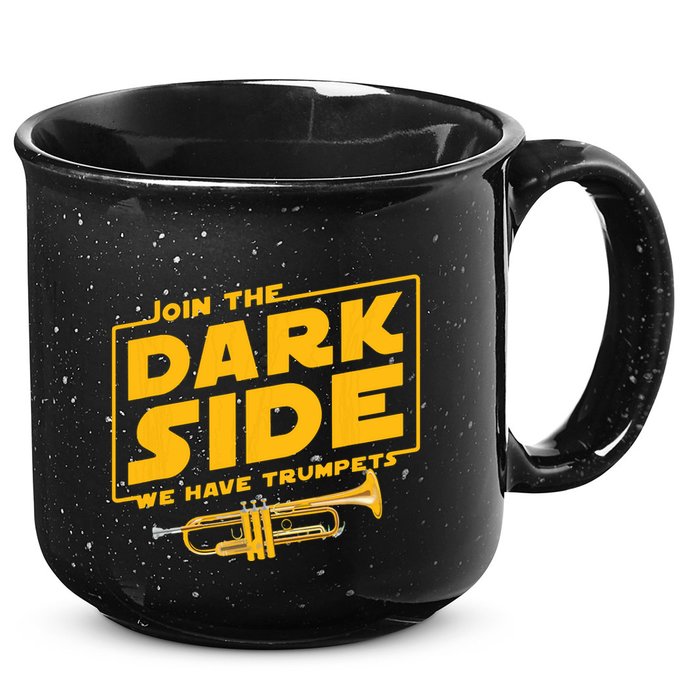 Join The Dark Side Trumpet Player 15oz Campfire Ceramic Mug