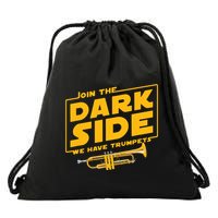 Join The Dark Side Trumpet Player Drawstring Bag