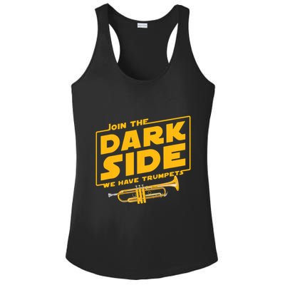 Join The Dark Side Trumpet Player Ladies PosiCharge Competitor Racerback Tank