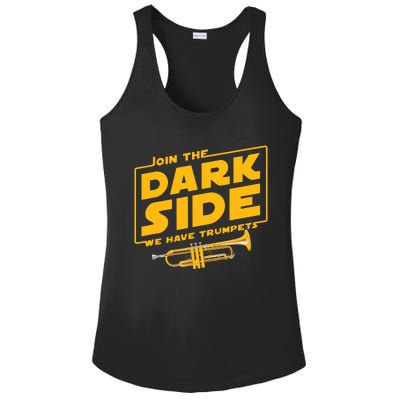 Join The Dark Side Trumpet Player Ladies PosiCharge Competitor Racerback Tank