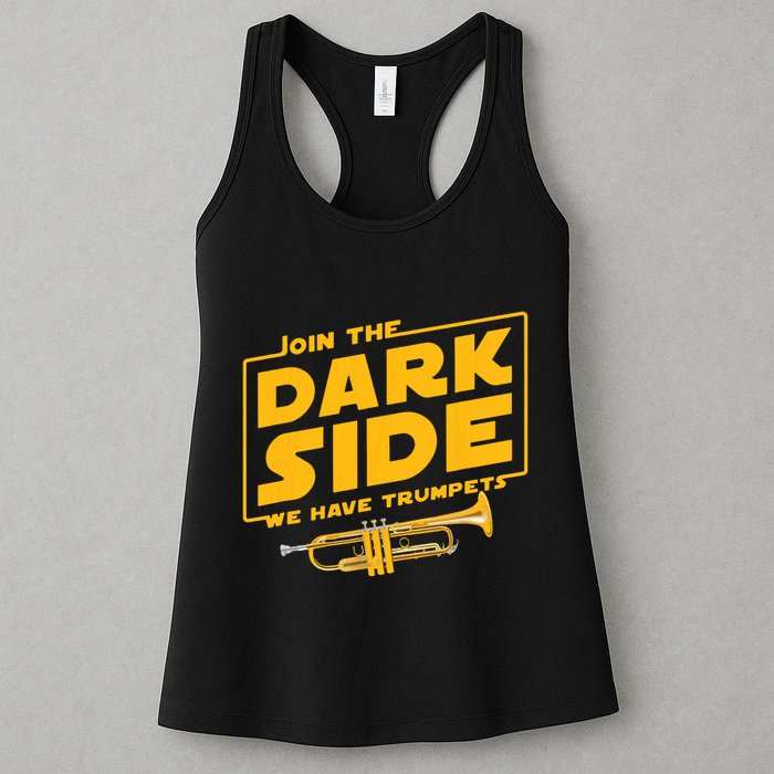 Join The Dark Side Trumpet Player Womens Tank Top