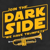 Join The Dark Side Trumpet Player Trucker Hat