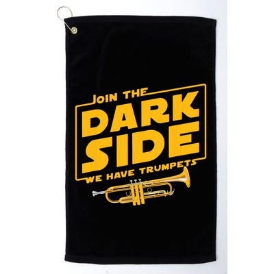 Join The Dark Side Trumpet Player Golf Towel