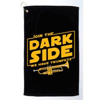 Join The Dark Side Trumpet Player Golf Towel