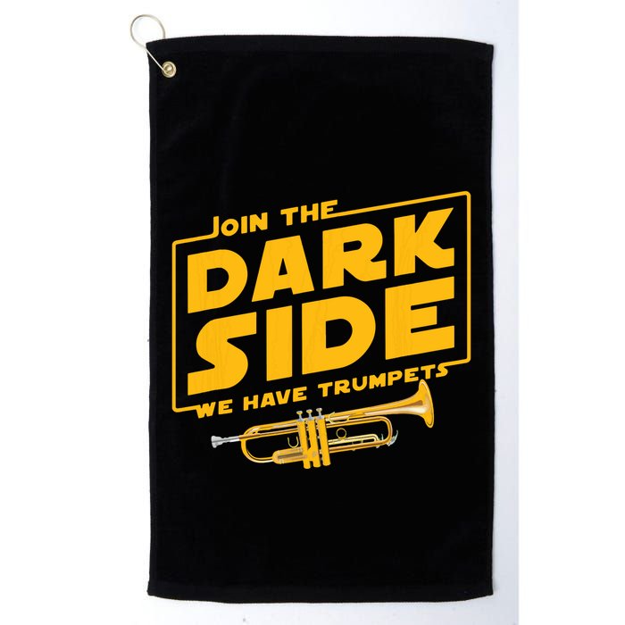 Join The Dark Side Trumpet Player Golf Towel