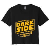 Join The Dark Side Trumpet Player Crop Top