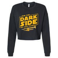Join The Dark Side Trumpet Player Cropped Pullover Crew