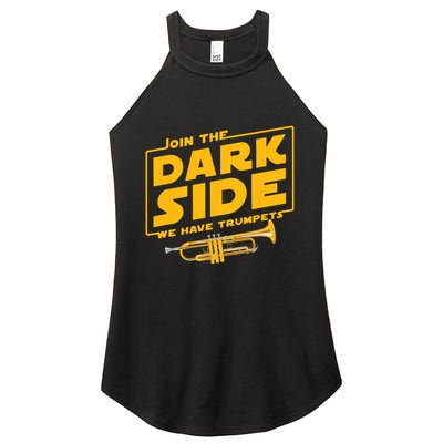 Join The Dark Side Trumpet Player Women's Perfect Tri Rocker Tank