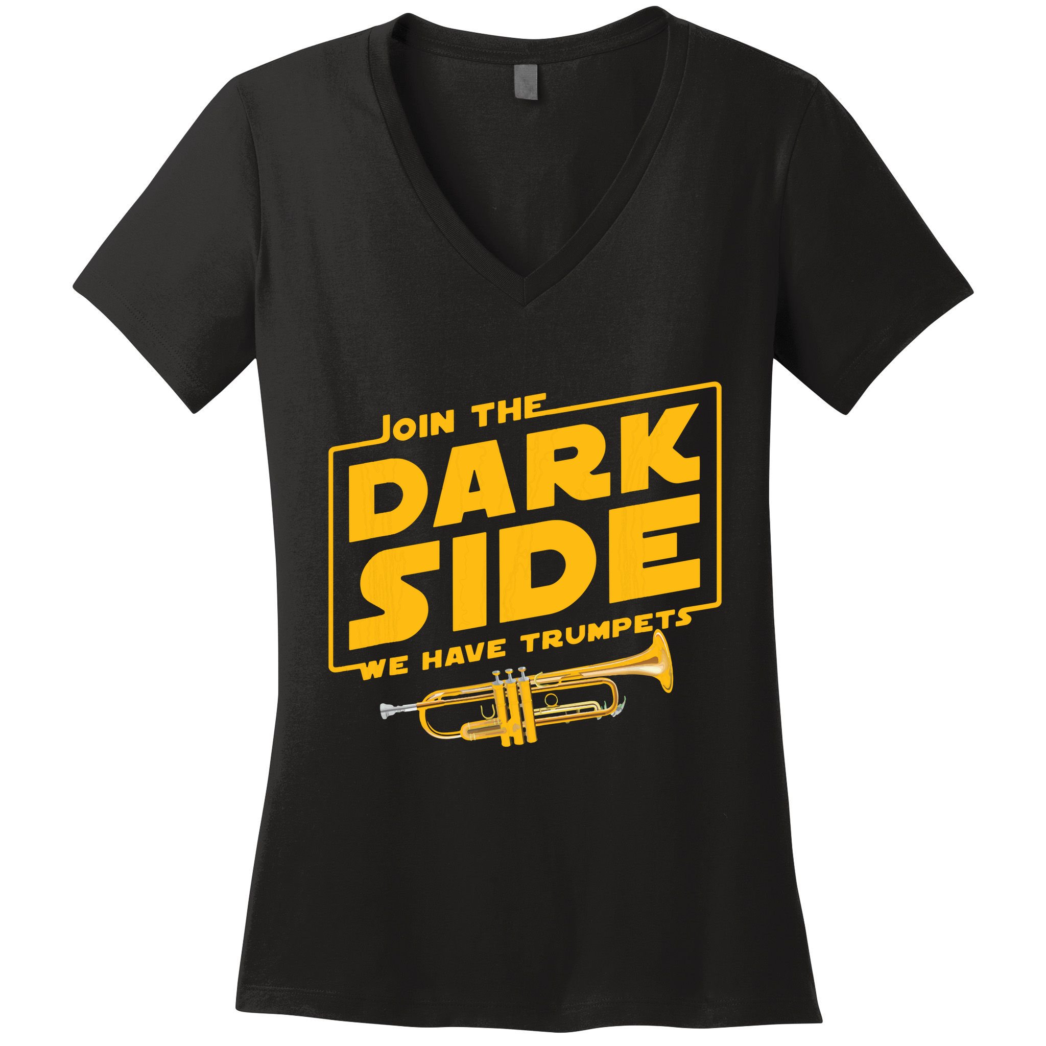 Join The Dark Side Trumpet Player Women's V-Neck T-Shirt