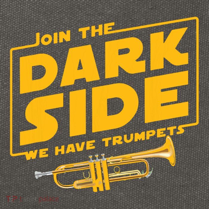 Join The Dark Side Trumpet Player Cotton Canvas Backpack