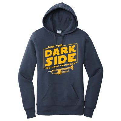 Join The Dark Side Trumpet Player Women's Pullover Hoodie