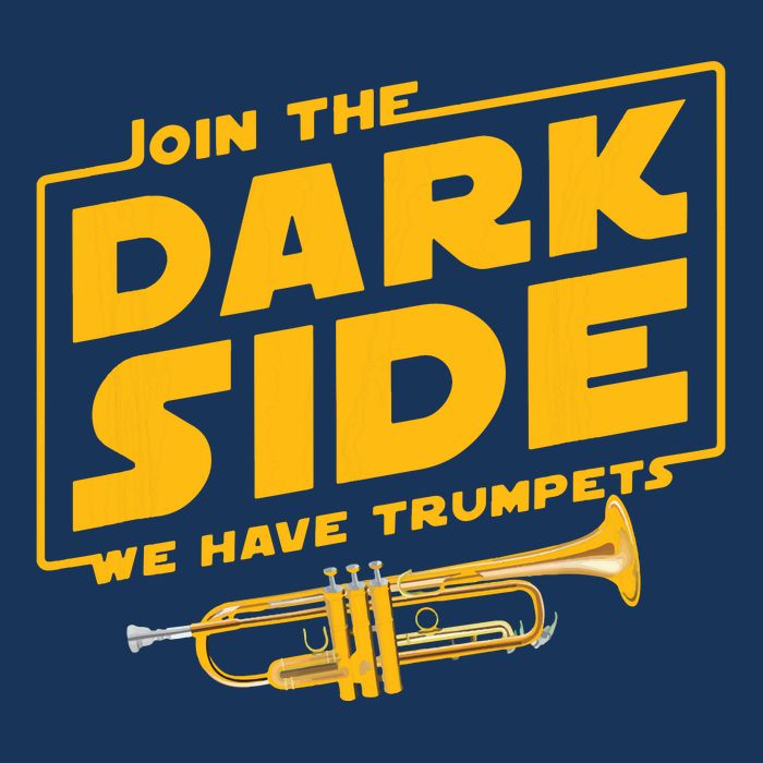 Join The Dark Side Trumpet Player Infant Baby Jersey Bodysuit