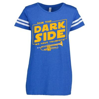 Join The Dark Side Trumpet Player Enza Ladies Jersey Football T-Shirt