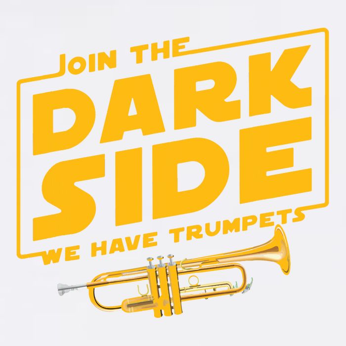 Join The Dark Side Trumpet Player Garment-Dyed Sweatshirt