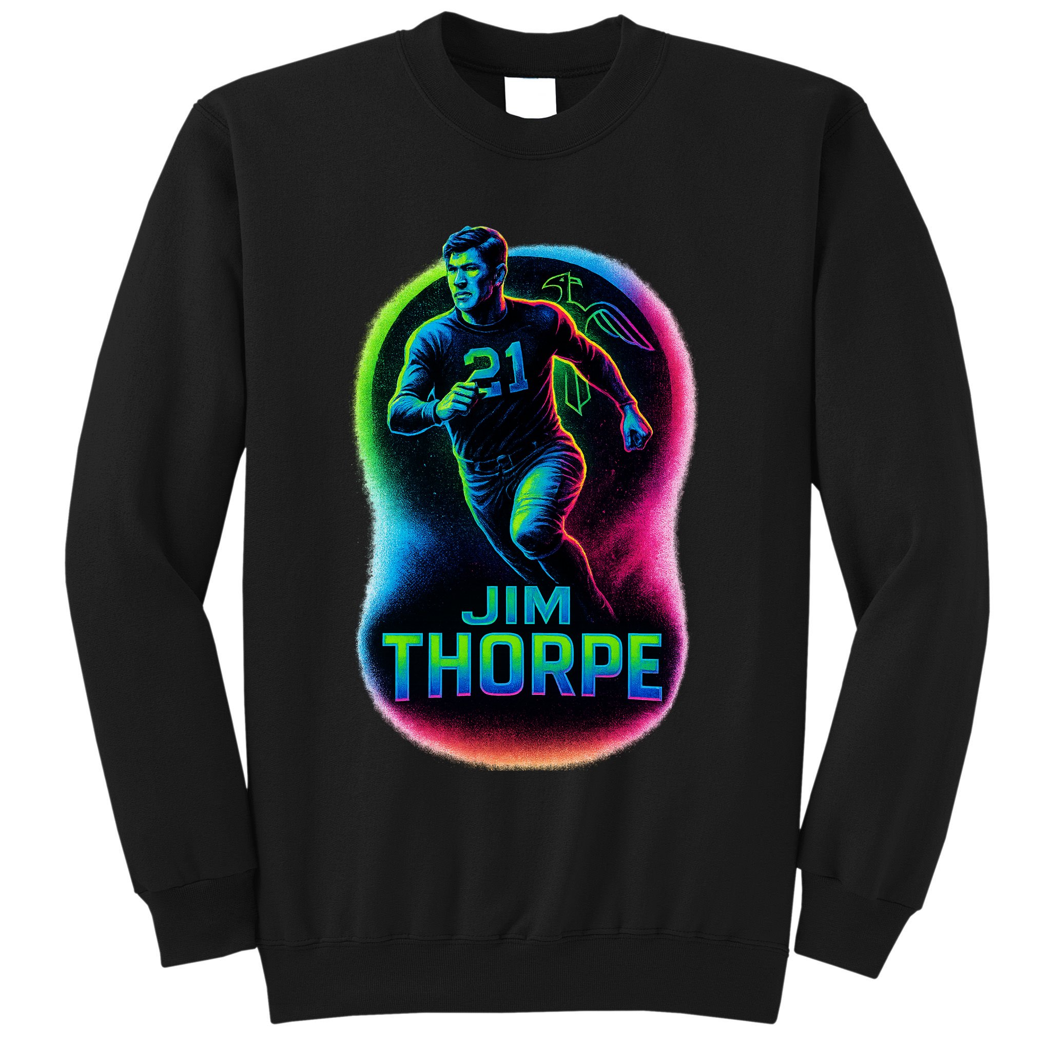 Jim Thorpe Epic Neon Pose Sweatshirt