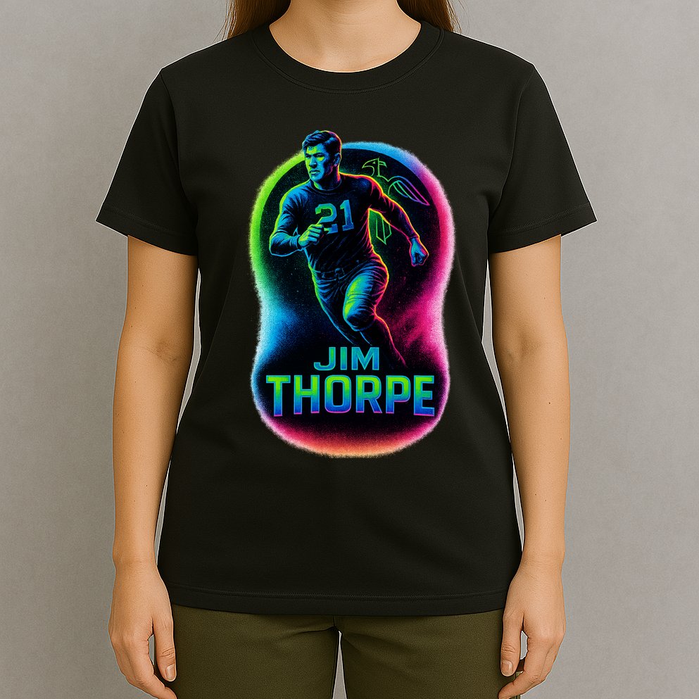 Jim Thorpe Epic Neon Pose T-Shirt