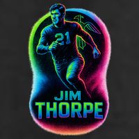 Jim Thorpe Epic Neon Pose Beanie