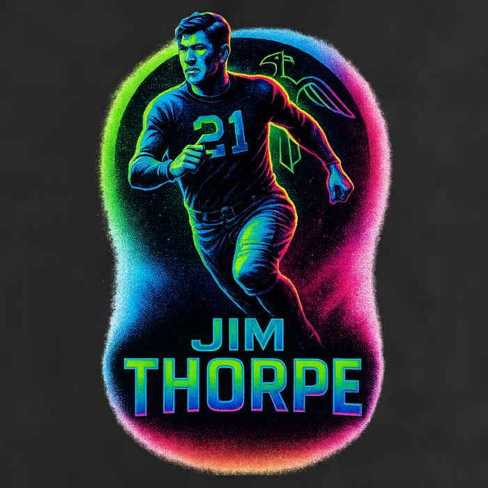 Jim Thorpe Epic Neon Pose Beanie