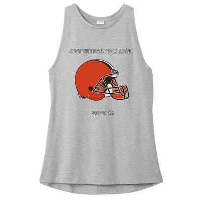 Just The Football Logo Sept 24 Ladies PosiCharge Tri-Blend Wicking Tank