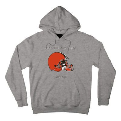 Just The Football Logo Sept 24 Tall Hoodie