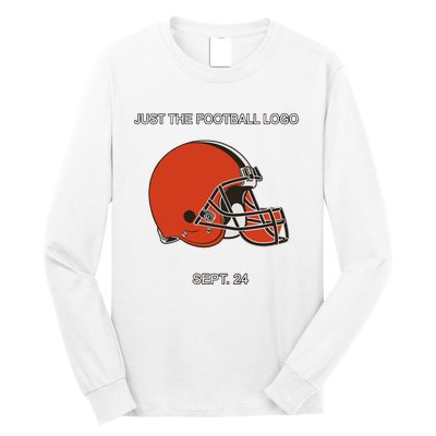 Just The Football Logo Sept 24 Long Sleeve Shirt