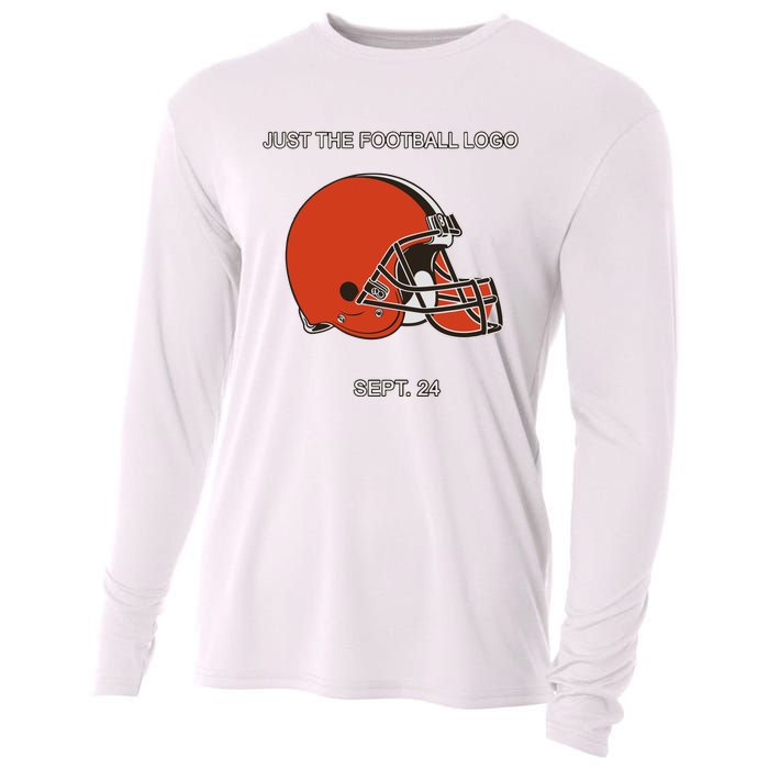 Just The Football Logo Sept 24 Cooling Performance Long Sleeve Crew