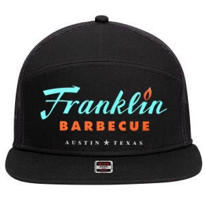 Jet Tila Franklin Barbecue Austin Texas 7 Panel Mesh Trucker Snapback Hat