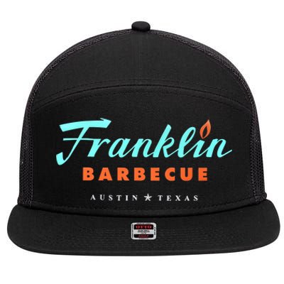 Jet Tila Franklin Barbecue Austin Texas 7 Panel Mesh Trucker Snapback Hat