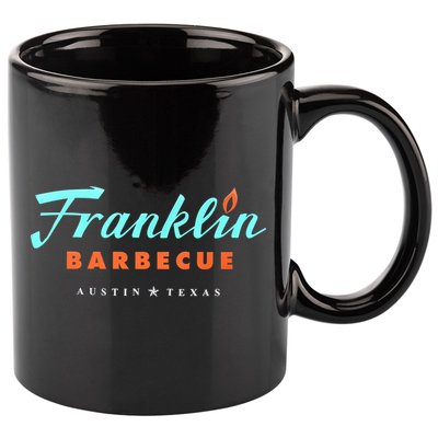 Jet Tila Franklin Barbecue Austin Texas 11oz C Handle Ceramic Mug