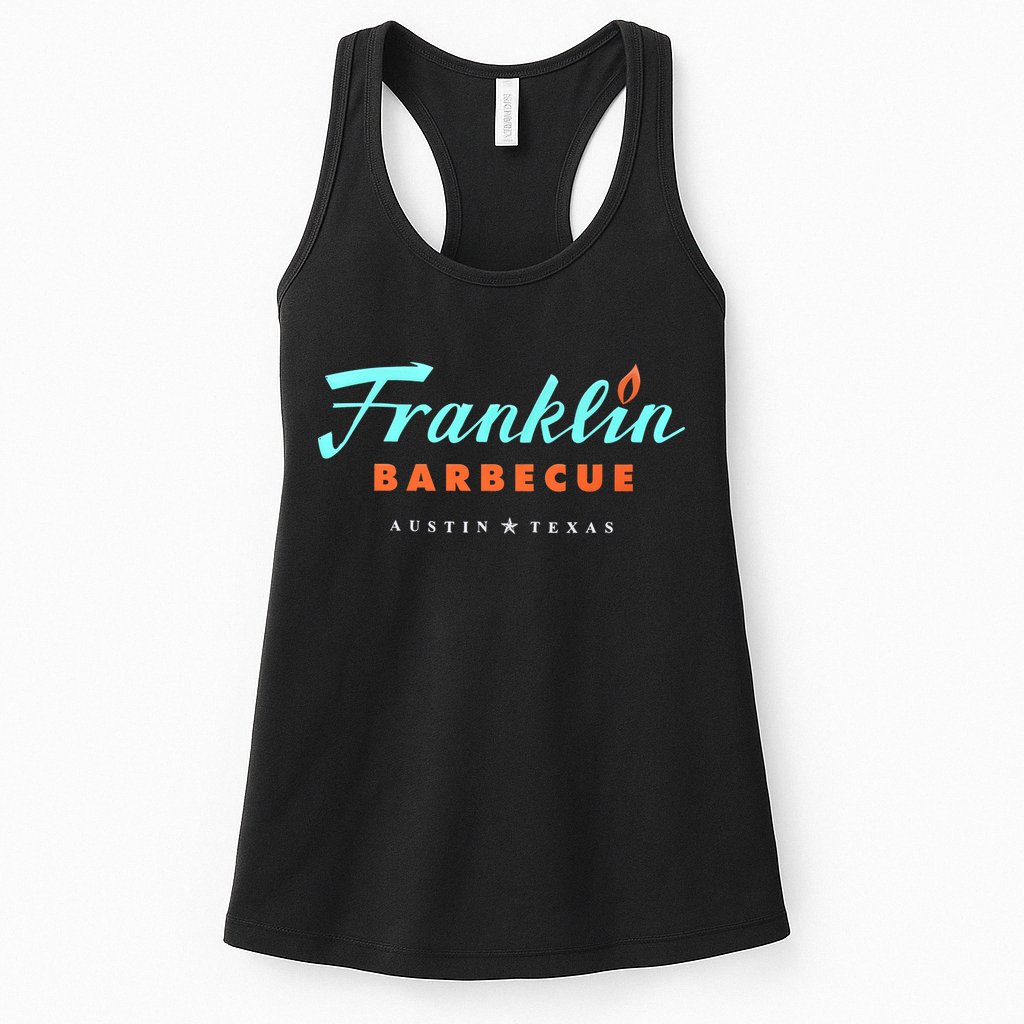 Jet Tila Franklin Barbecue Austin Texas Womens Tank Top