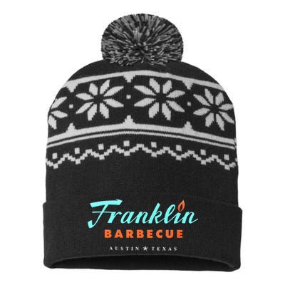 Jet Tila Franklin Barbecue Austin Texas USA-Made Snowflake Beanie