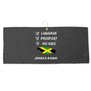 Jamaican Travel For Your Next Vacation To Jamaica Large Microfiber Waffle Golf Towel