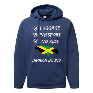 Jamaican Travel For Your Next Vacation To Jamaica Performance Fleece Hoodie