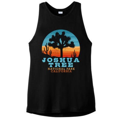 Joshua Tree Funny Gift Desert Palm Outdoor Camping Cactus Springs Cool Gift Ladies PosiCharge Tri-Blend Wicking Tank